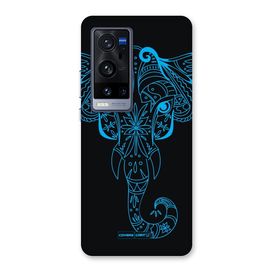 Blue Elephant Ethnic Back Case for Vivo X60 Pro Plus