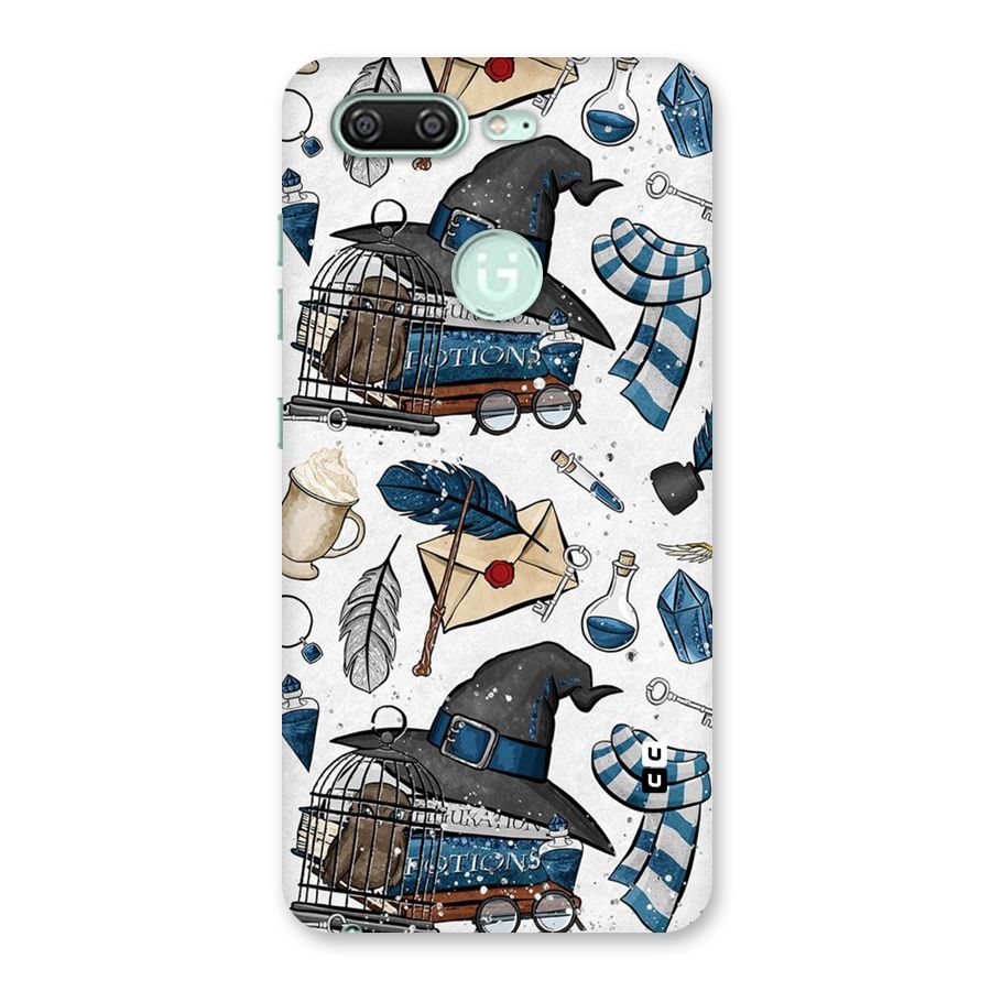Blue Feather Hat Design Back Case for Gionee S10
