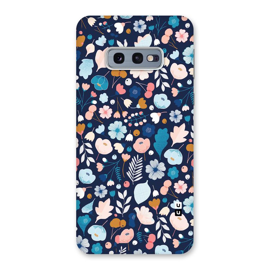 Blue Floral Back Case for Galaxy S10e