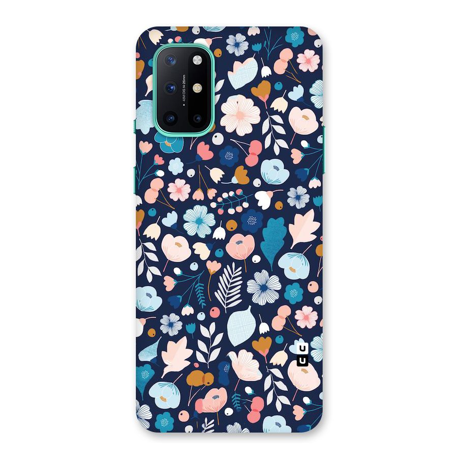 Blue Floral Back Case for OnePlus 8T