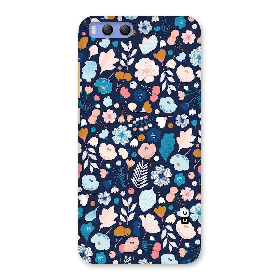 Blue Floral Back Case for Xiaomi Mi 6