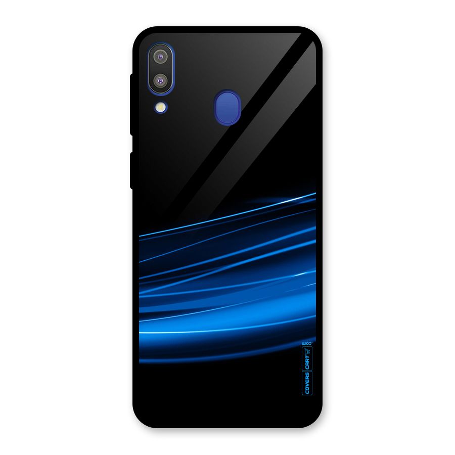 Blue Flow Glass Back Case for Galaxy M20