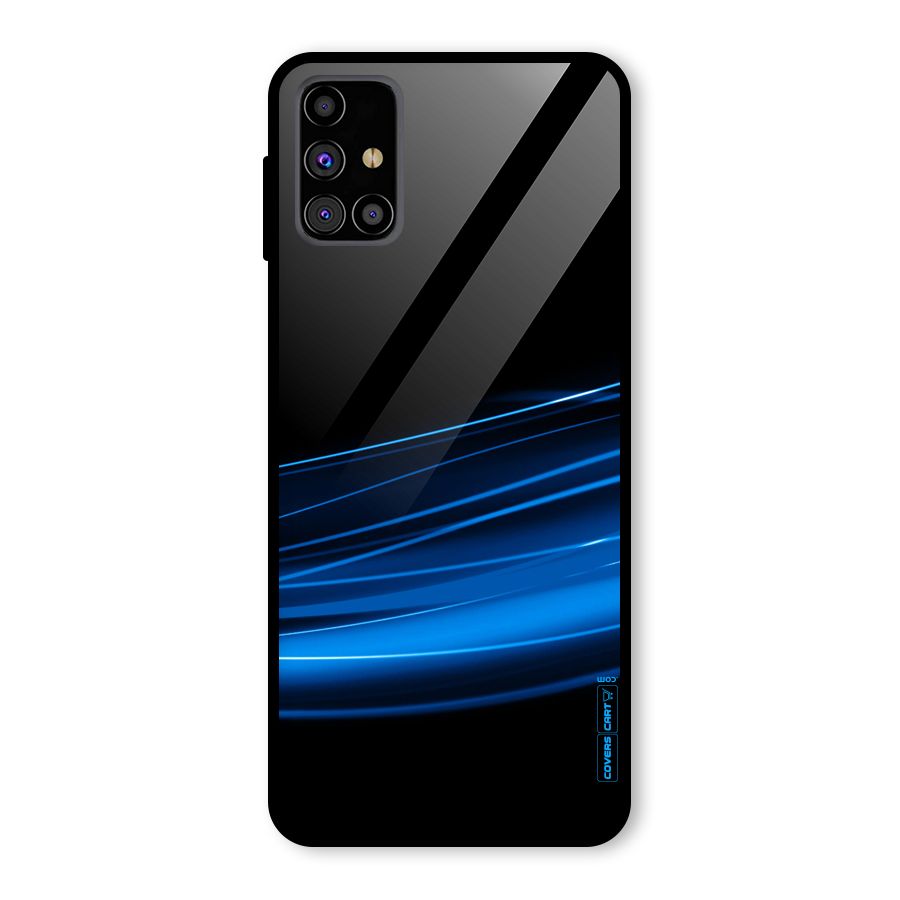 Blue Flow Glass Back Case for Galaxy M31s