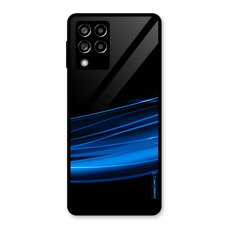 Blue Flow Glass Back Case for Galaxy M53 5G