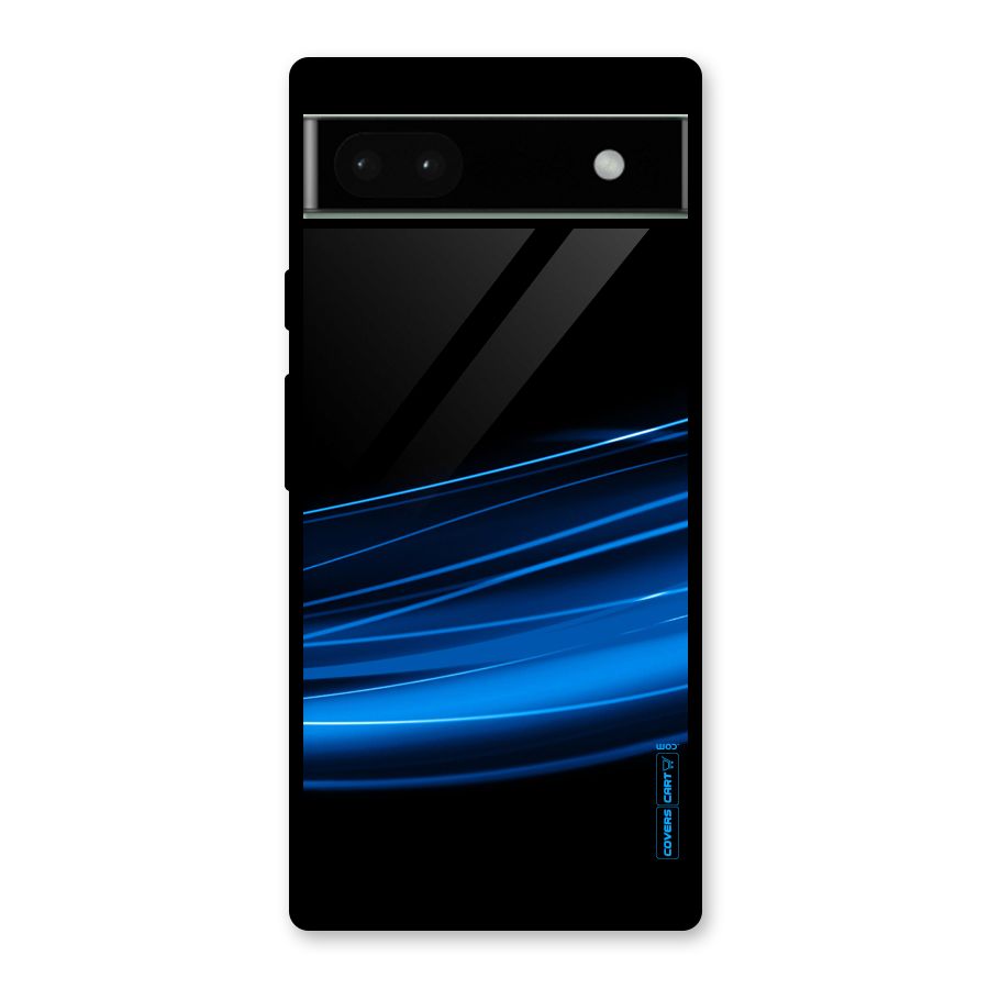 Blue Flow Glass Back Case for Google Pixel 6a
