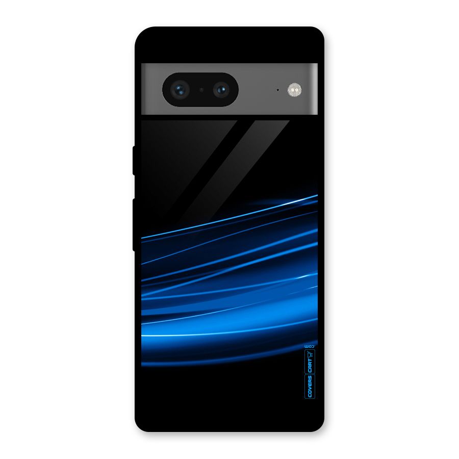 Blue Flow Glass Back Case for Google Pixel 7