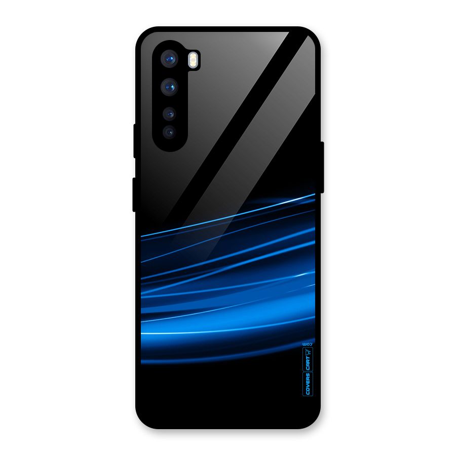 Blue Flow Glass Back Case for OnePlus Nord