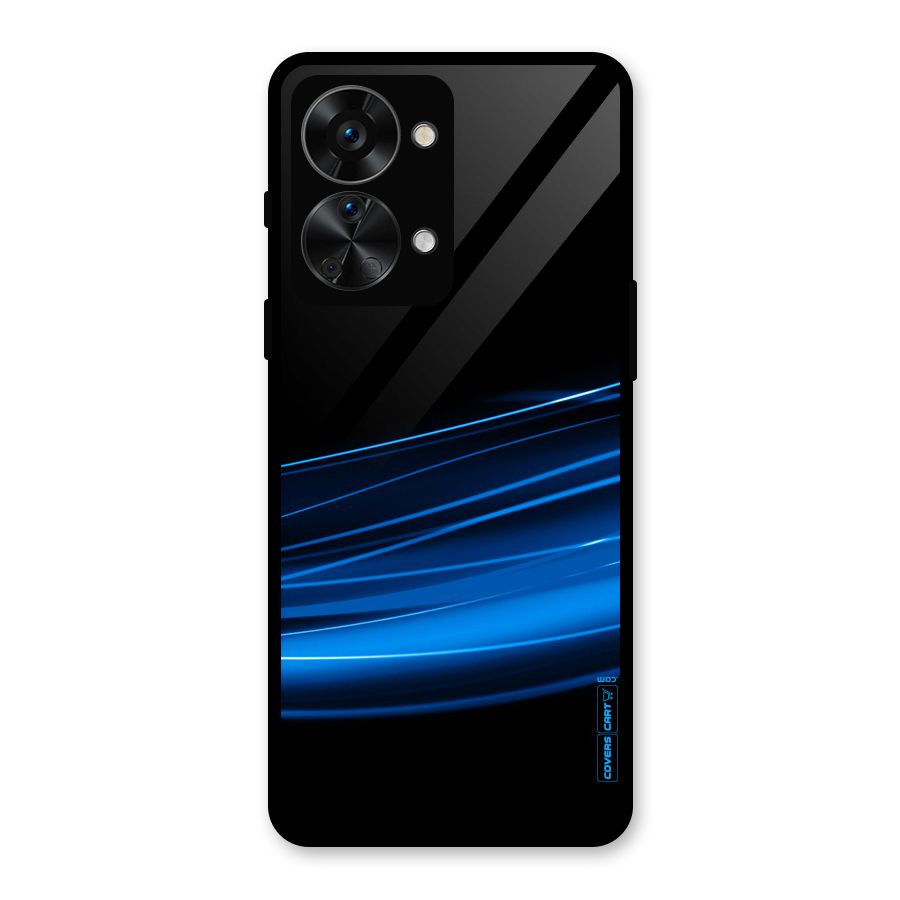 Blue Flow Glass Back Case for OnePlus Nord 2T