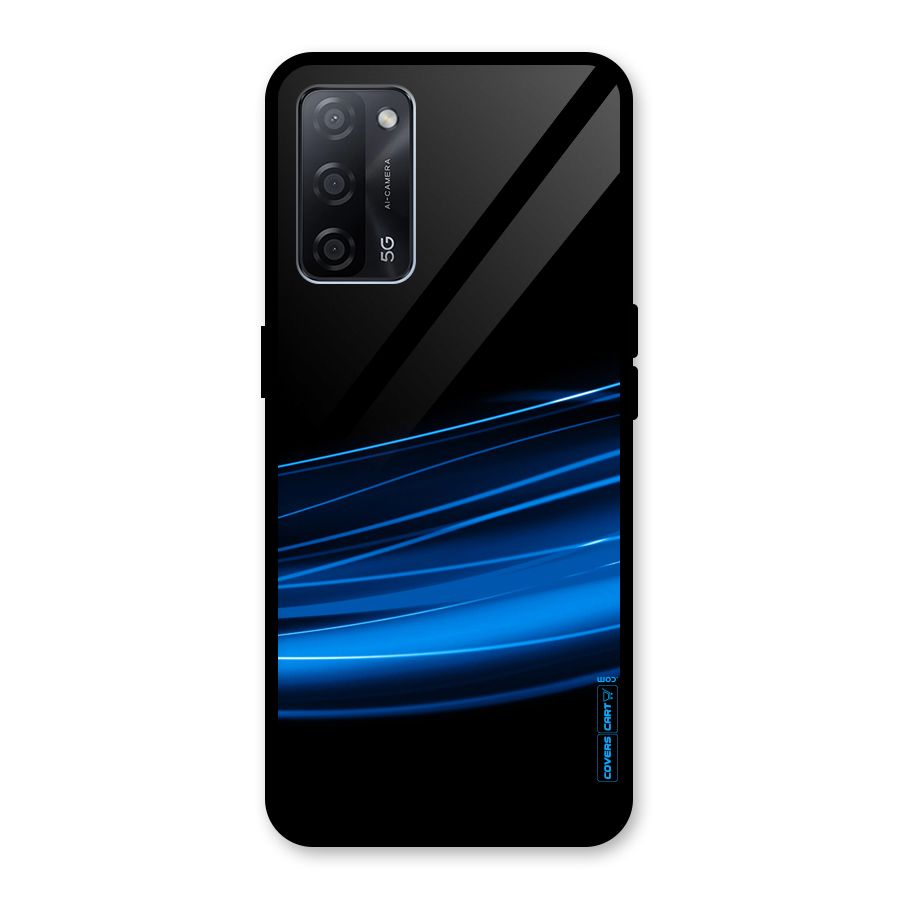 Blue Flow Glass Back Case for Oppo A53s 5G