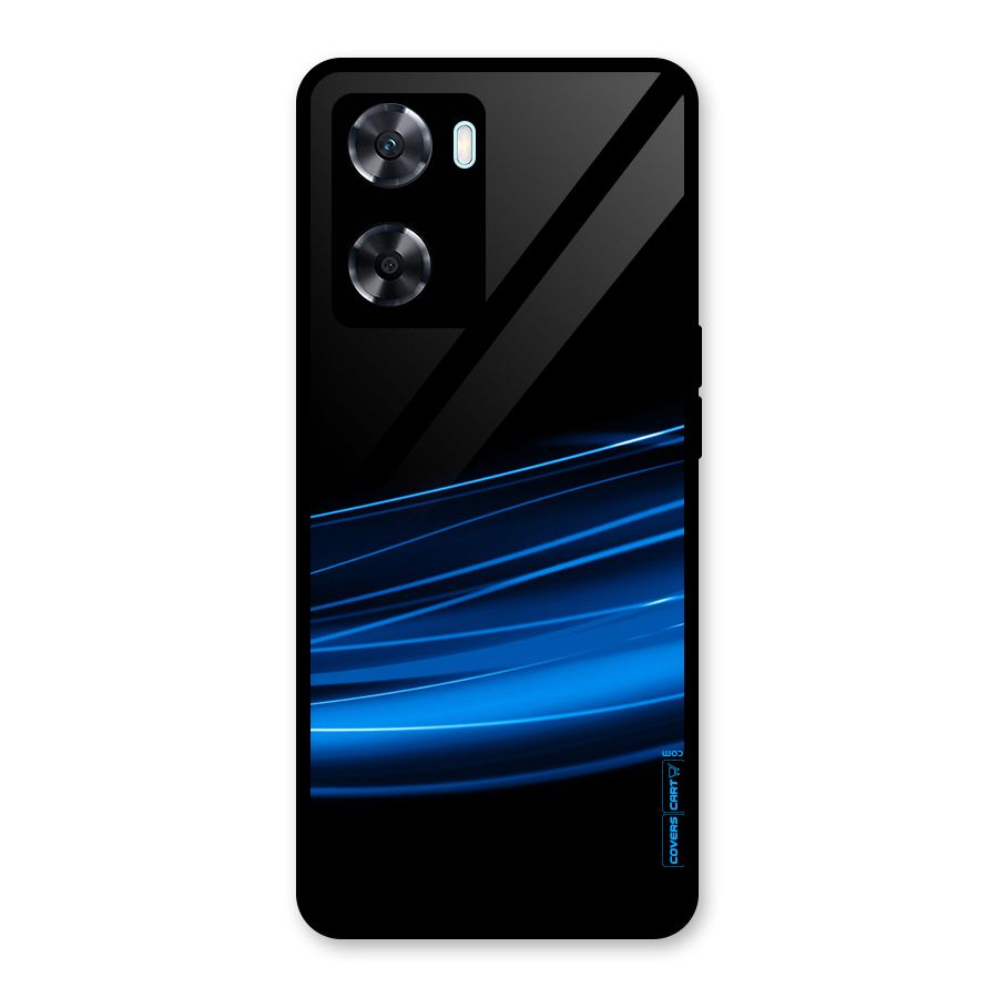 Blue Flow Glass Back Case for Oppo A77