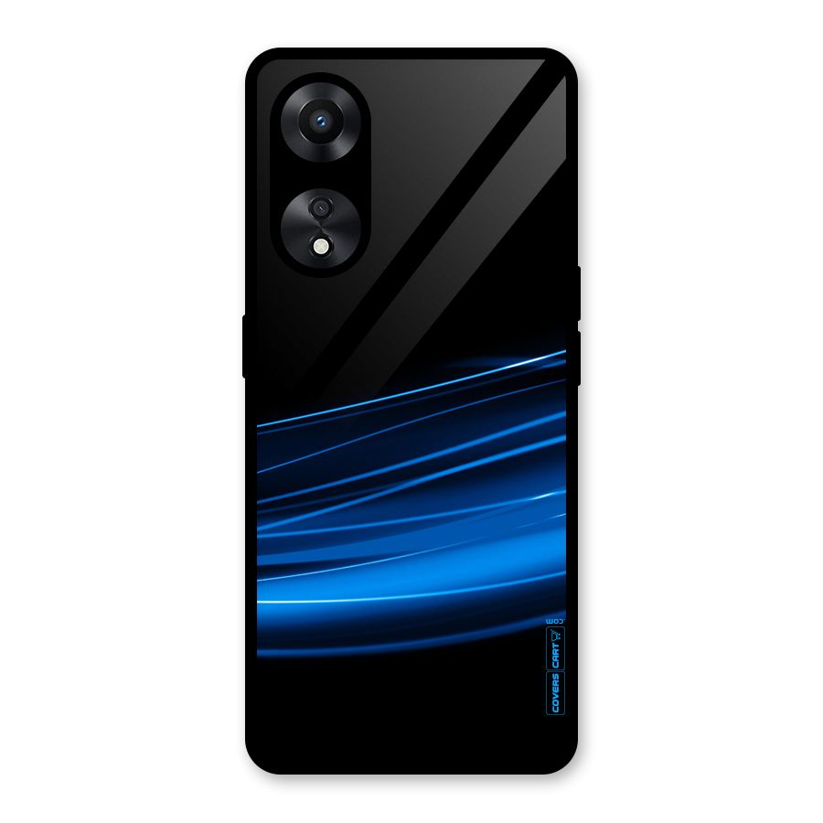 Blue Flow Glass Back Case for Oppo A78