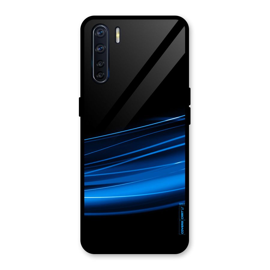Blue Flow Glass Back Case for Oppo F15