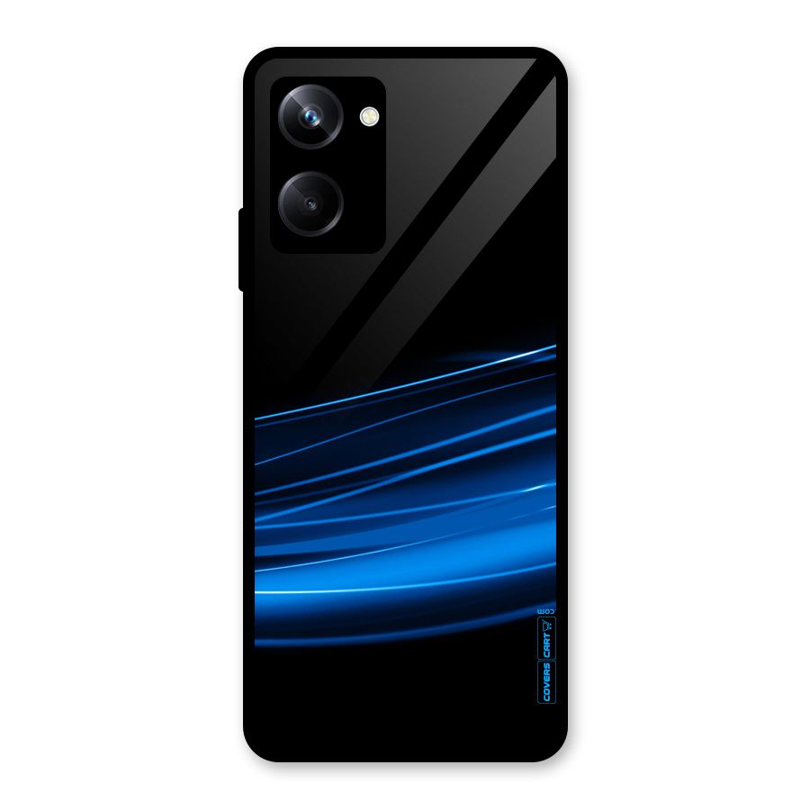 Blue Flow Glass Back Case for Realme 10 Pro