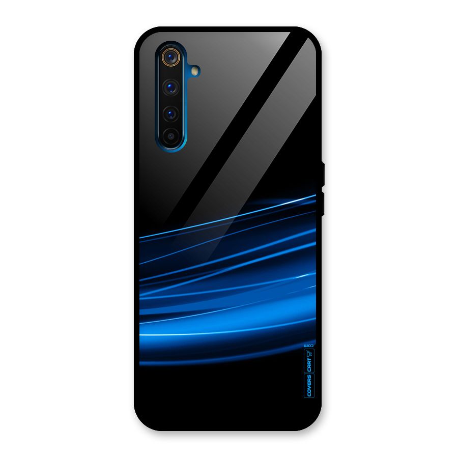 Blue Flow Glass Back Case for Realme 6 Pro