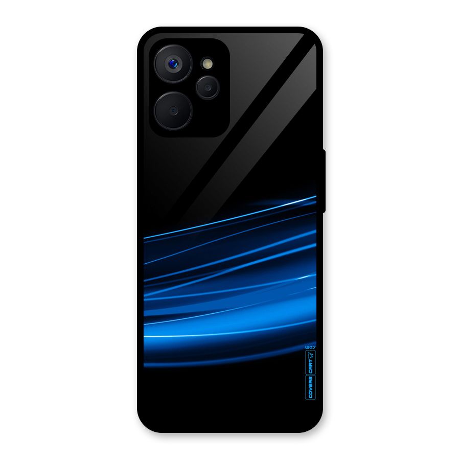 Blue Flow Glass Back Case for Realme 9i 5G