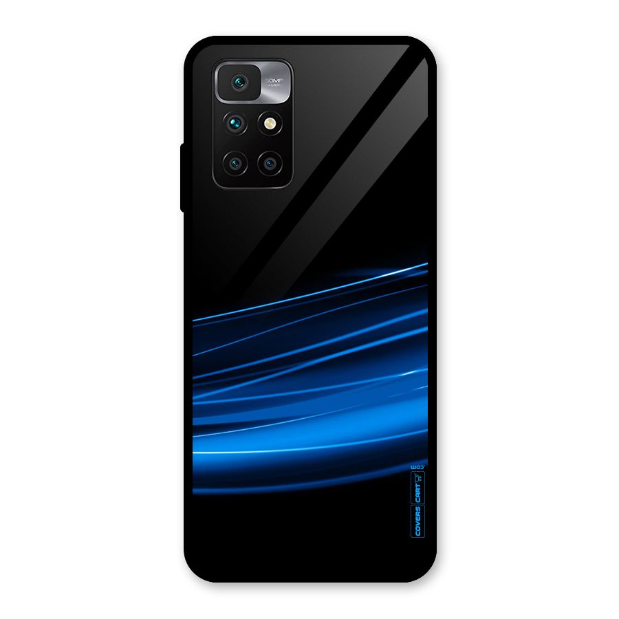 Blue Flow Glass Back Case for Redmi 10 Prime