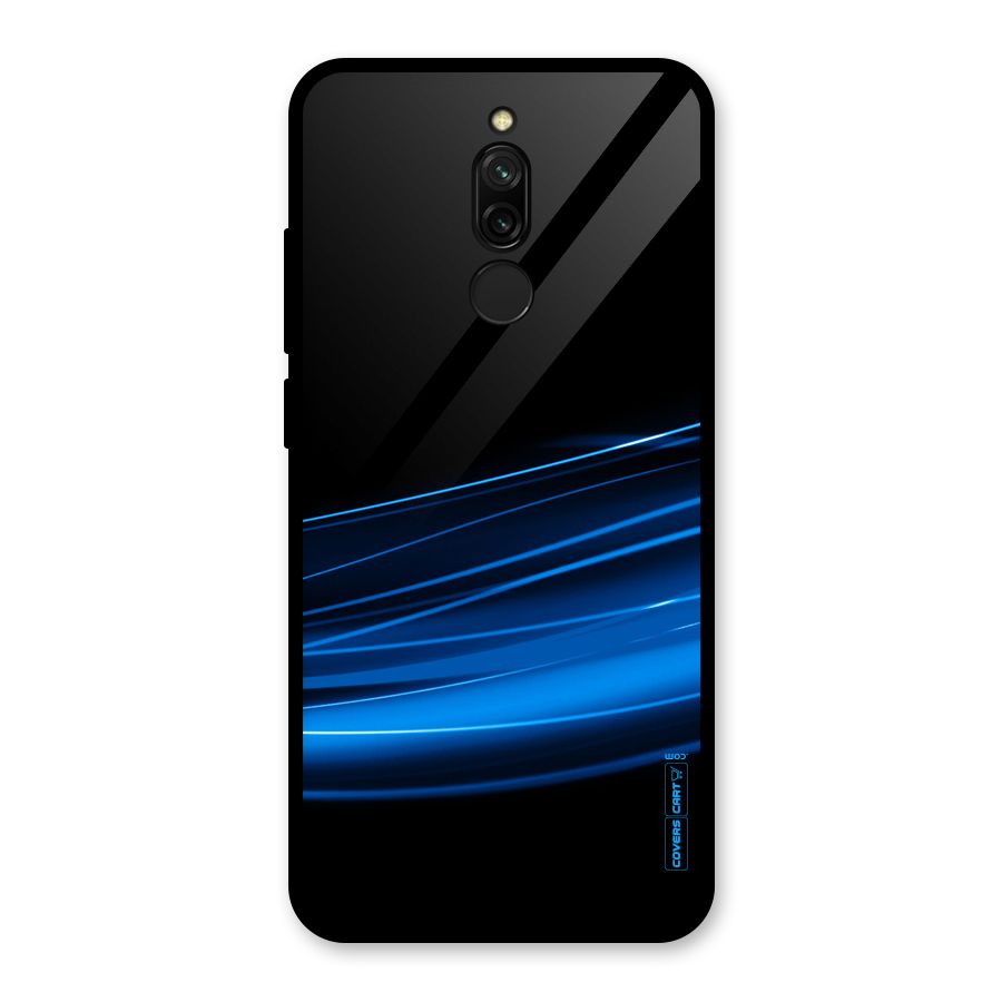Blue Flow Glass Back Case for Redmi 8