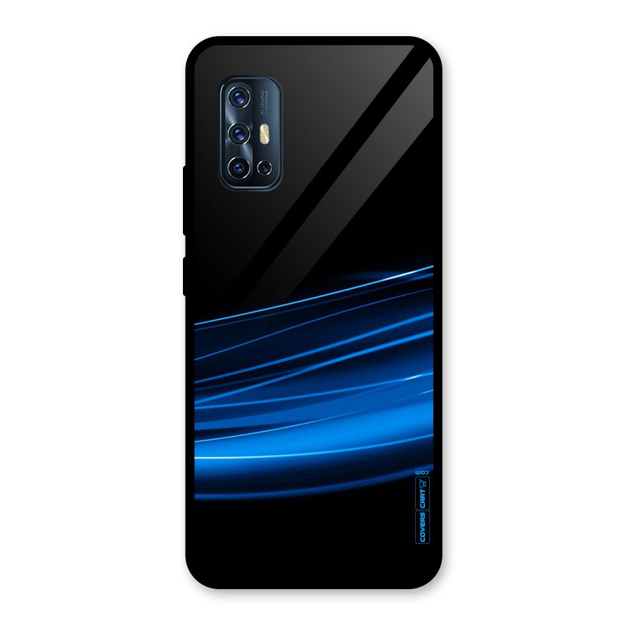 Blue Flow Glass Back Case for Vivo V17