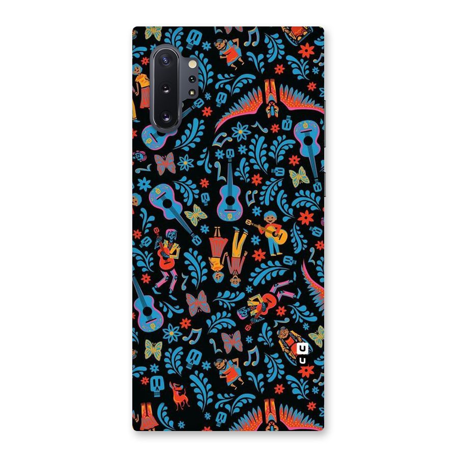 Blue Guitar Pattern Back Case for Galaxy Note 10 Plus