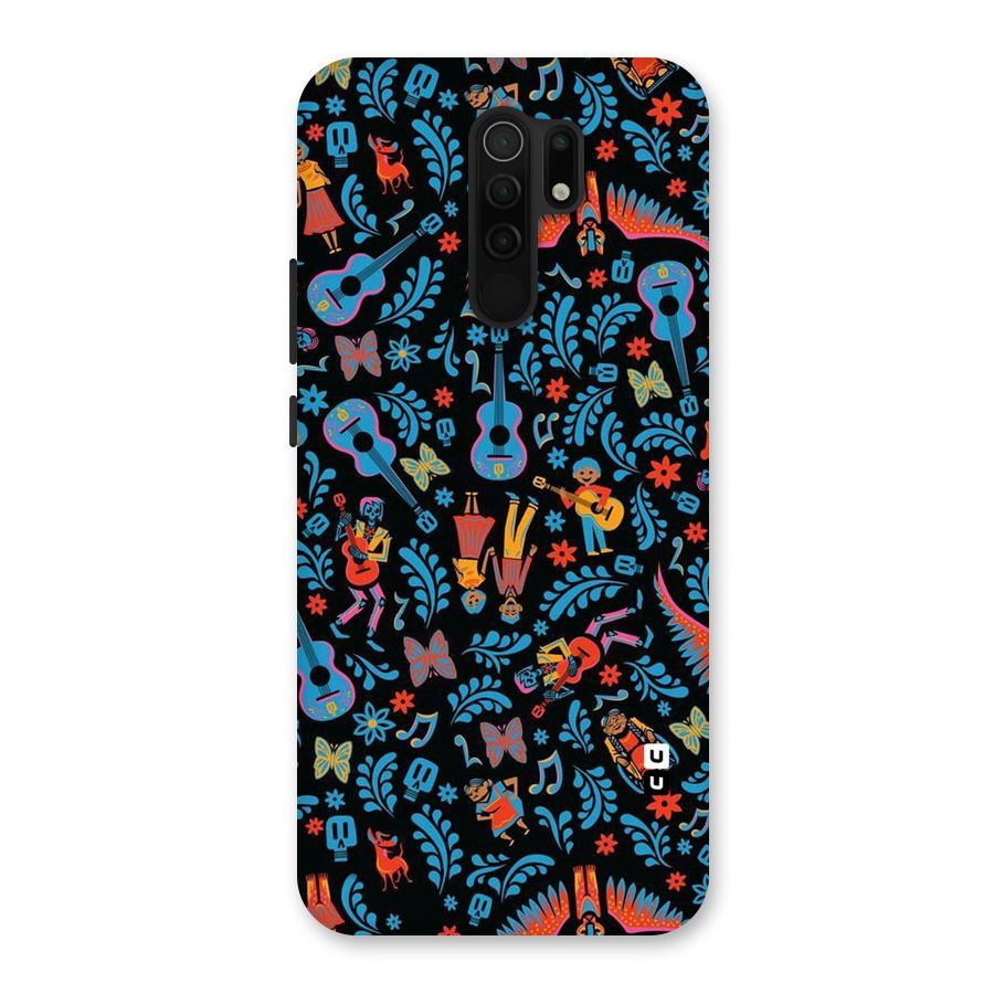 Blue Guitar Pattern Back Case for Poco M2