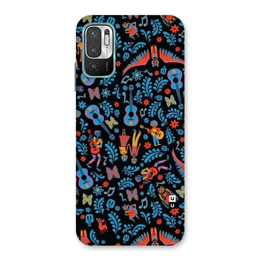 Blue Guitar Pattern Back Case for Redmi Note 10T 5G