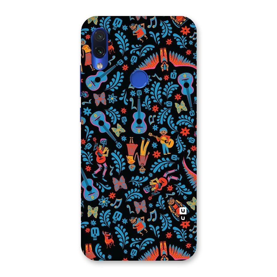 Blue Guitar Pattern Back Case for Redmi Note 7