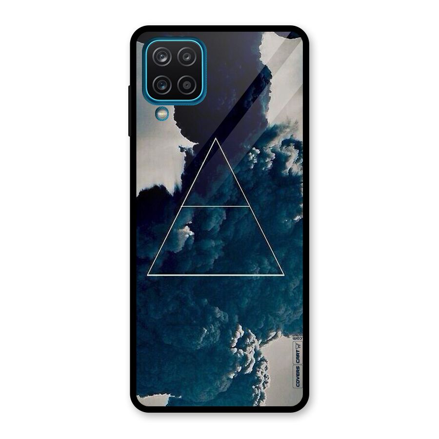 Blue Hue Smoke Glass Back Case for Galaxy A12