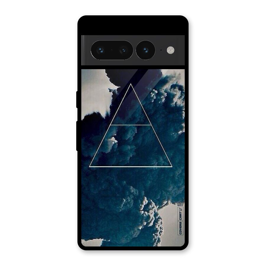 Blue Hue Smoke Glass Back Case for Google Pixel 7 Pro