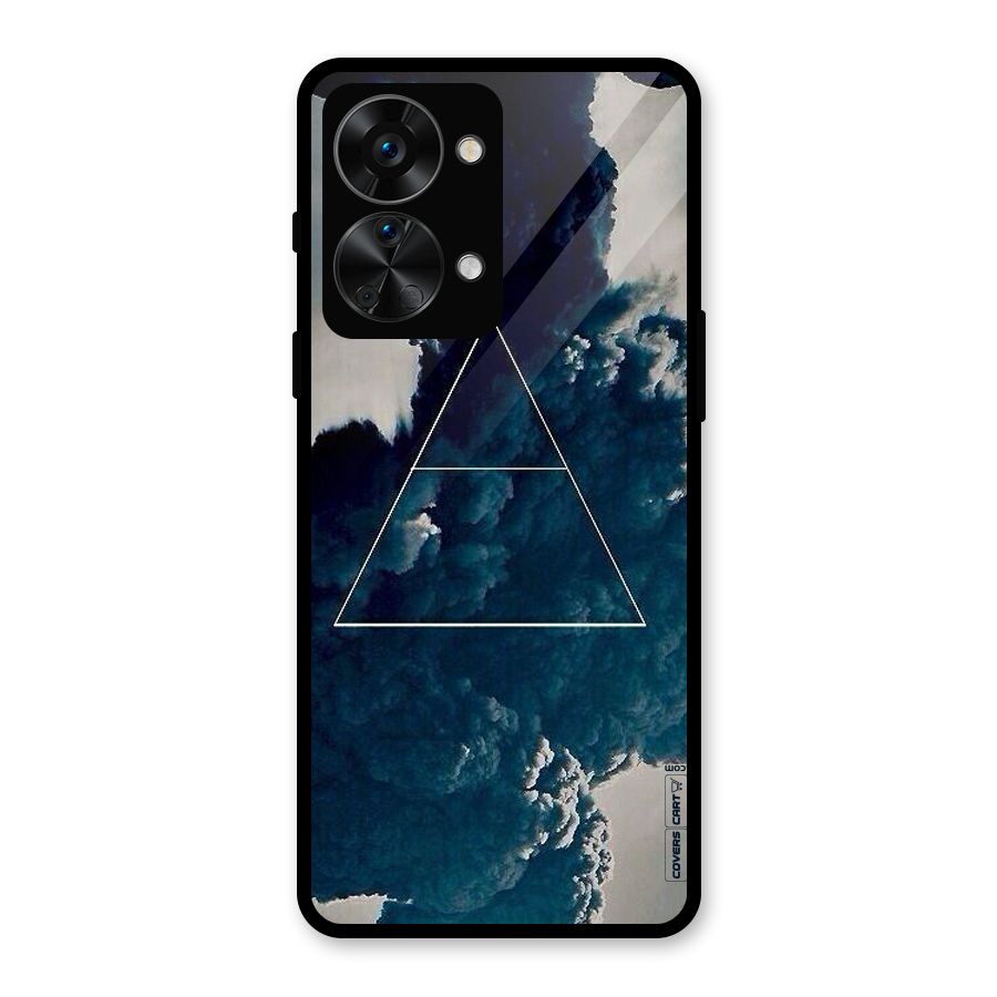 Blue Hue Smoke Glass Back Case for OnePlus Nord 2T