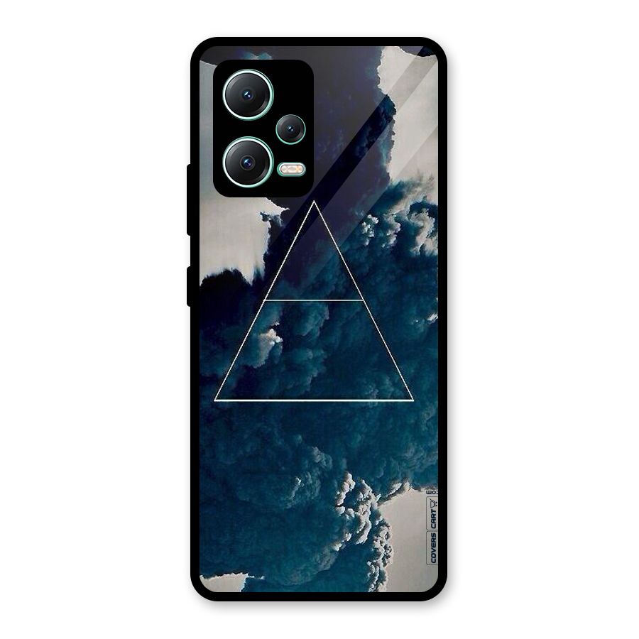 Blue Hue Smoke Glass Back Case for Redmi Note 12 5G