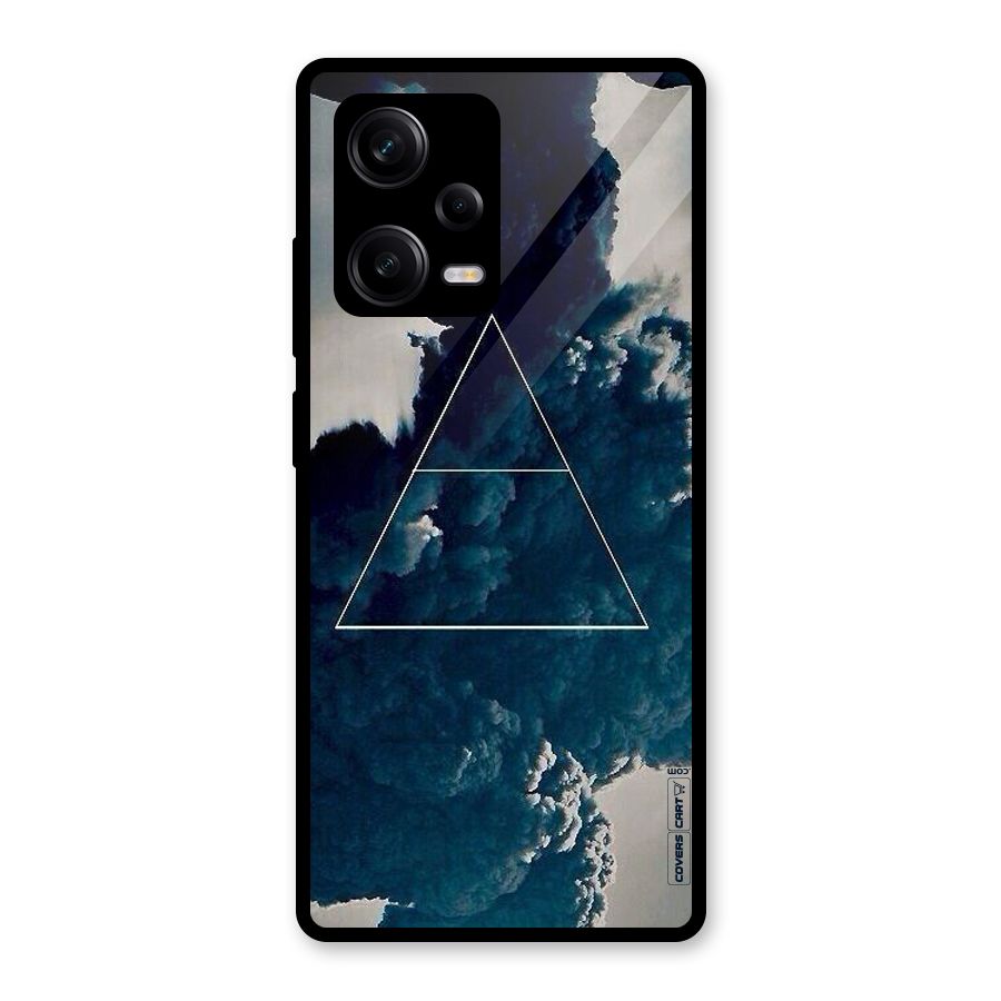 Blue Hue Smoke Glass Back Case for Redmi Note 12 Pro