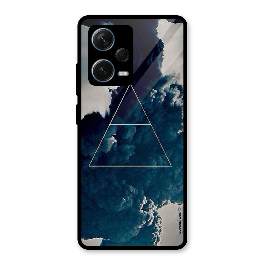Blue Hue Smoke Glass Back Case for Redmi Note 12 Pro Plus 5G