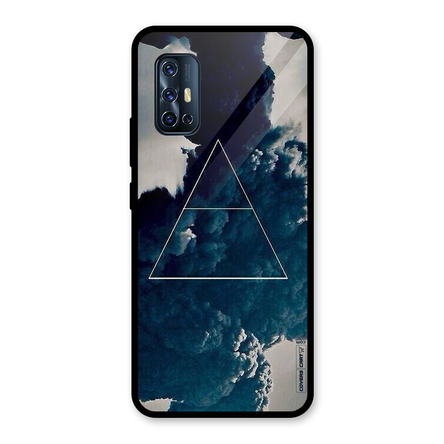 Blue Hue Smoke Glass Back Case for Vivo V17