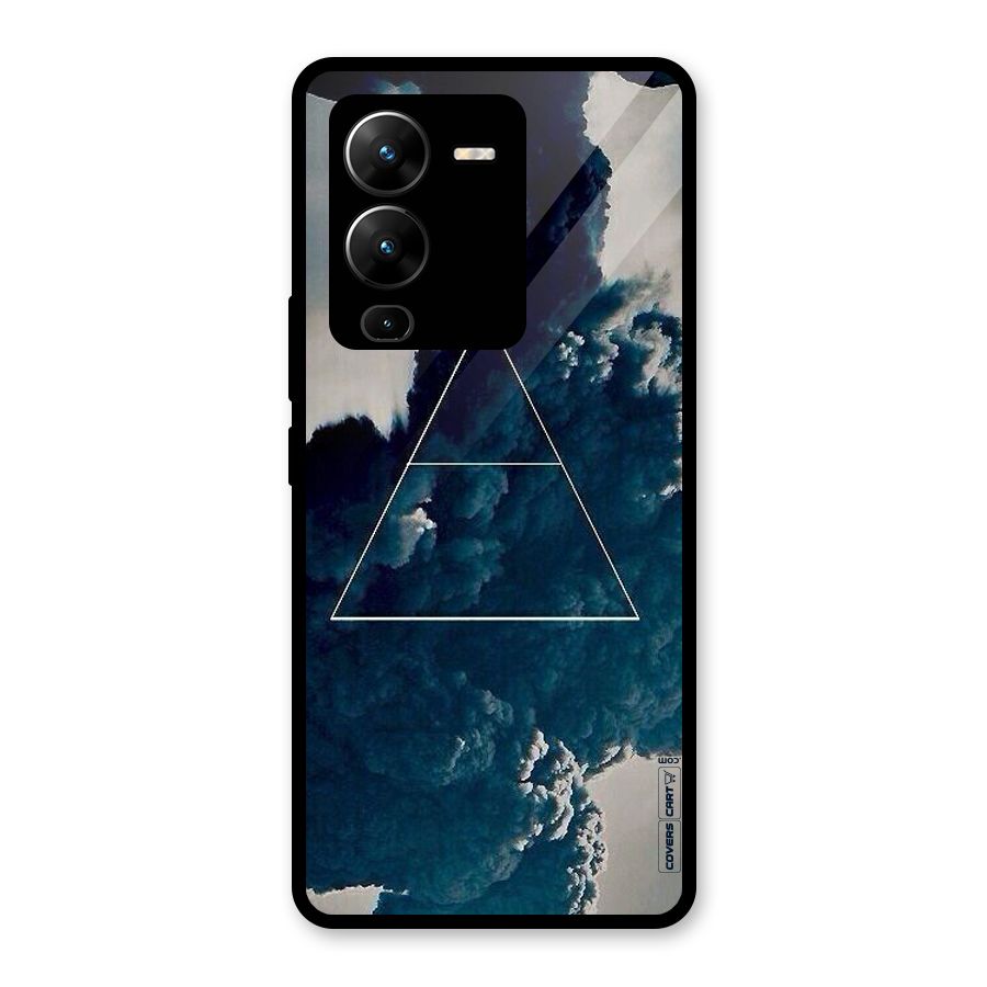 Blue Hue Smoke Glass Back Case for Vivo V25 Pro