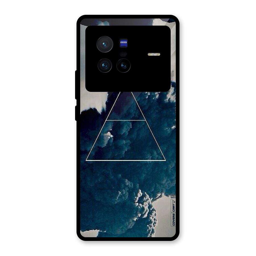 Blue Hue Smoke Glass Back Case for Vivo X80