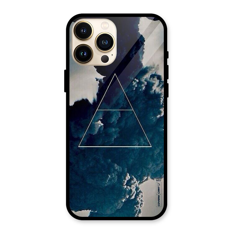 Blue Hue Smoke Glass Back Case for iPhone 13 Pro Max