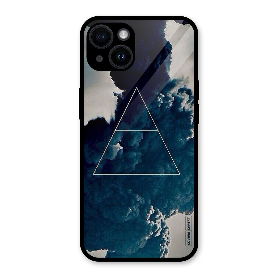 Blue Hue Smoke Glass Back Case for iPhone 14