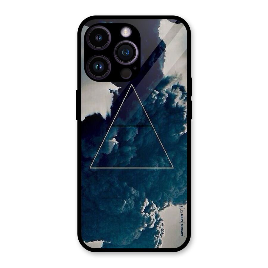 Blue Hue Smoke Glass Back Case for iPhone 14 Pro Max