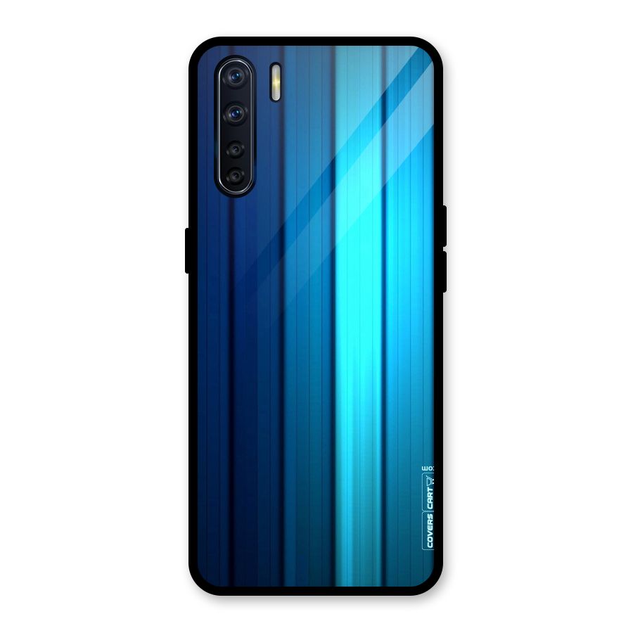 Blue Hues Glass Back Case for Oppo F15