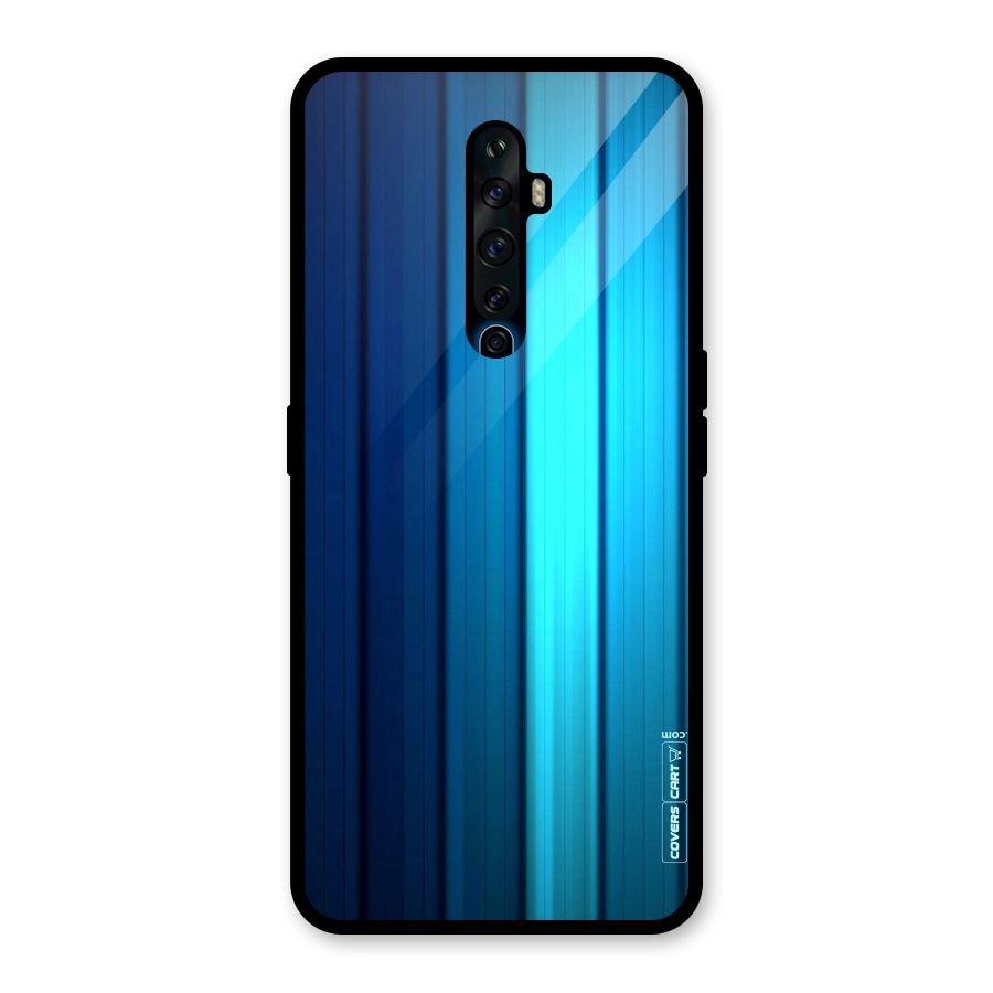 Blue Hues Glass Back Case for Oppo Reno2 F
