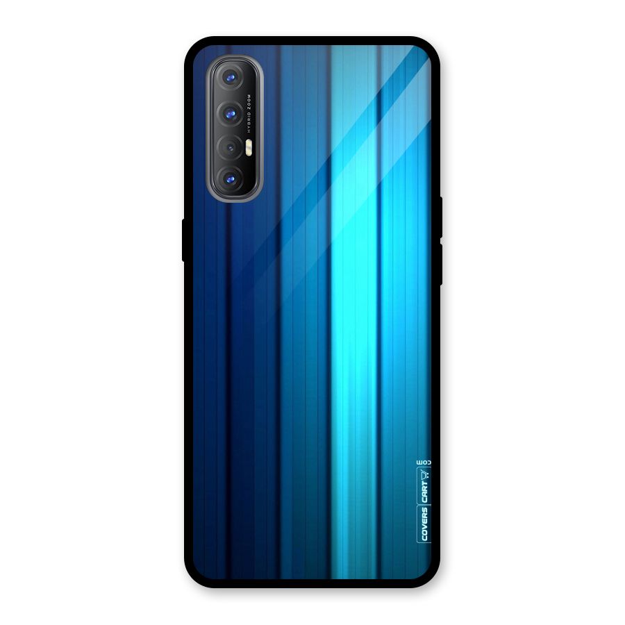 Blue Hues Glass Back Case for Oppo Reno3 Pro