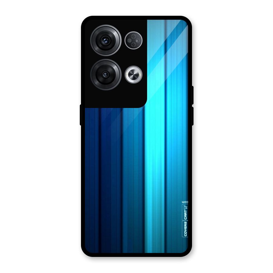 Blue Hues Glass Back Case for Oppo Reno8 Pro 5G
