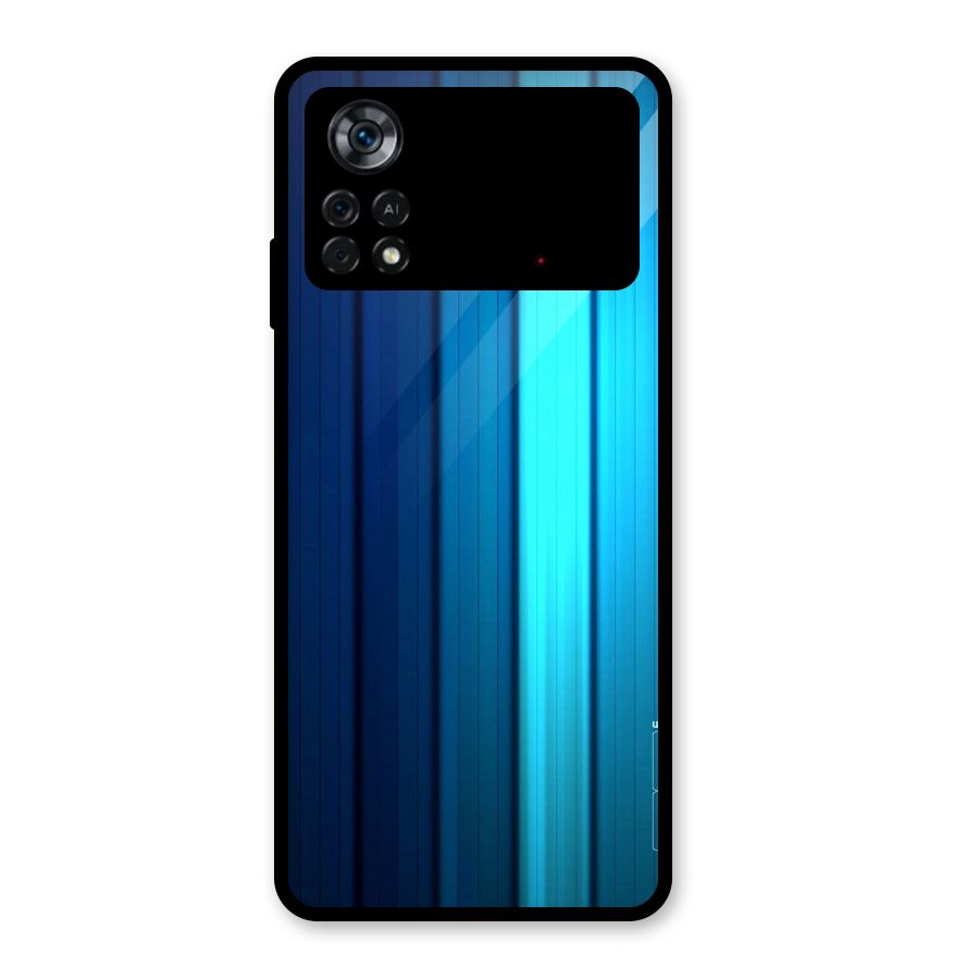 Blue Hues Glass Back Case for Poco X4 Pro 5G