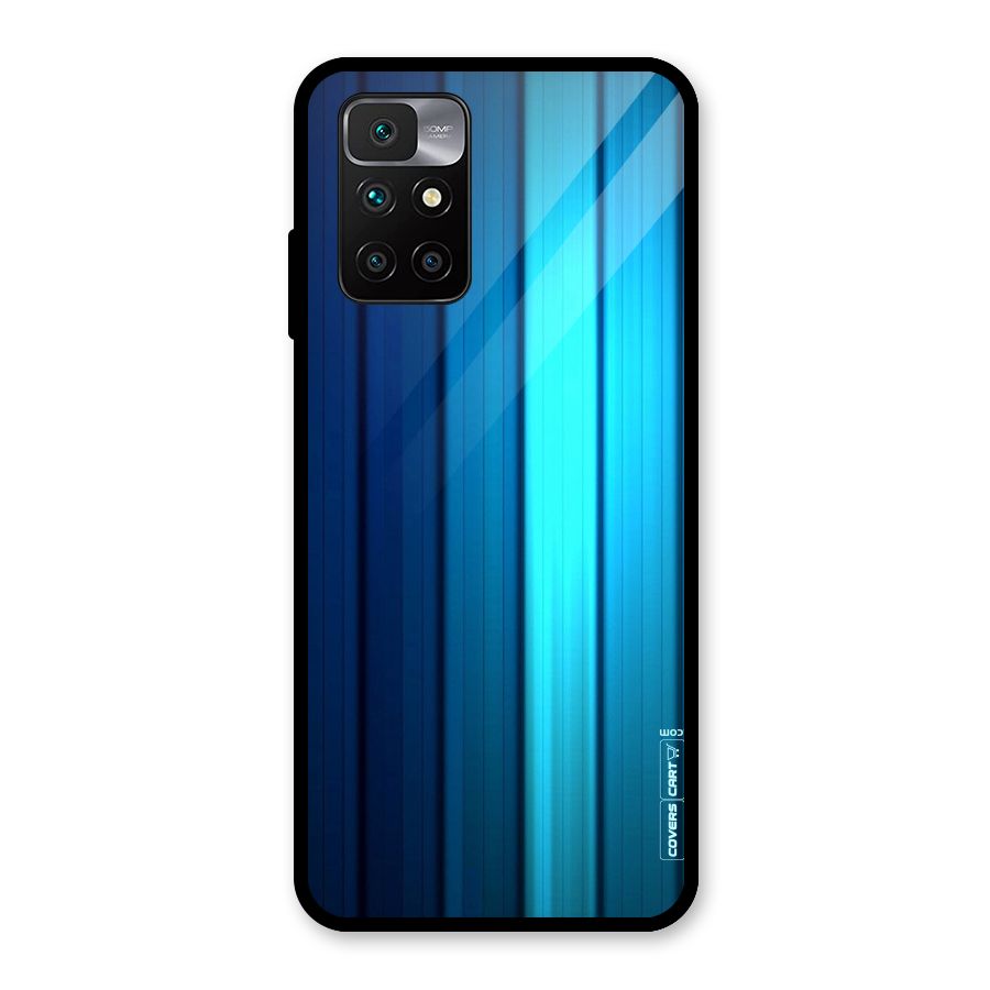 Blue Hues Glass Back Case for Redmi 10 Prime