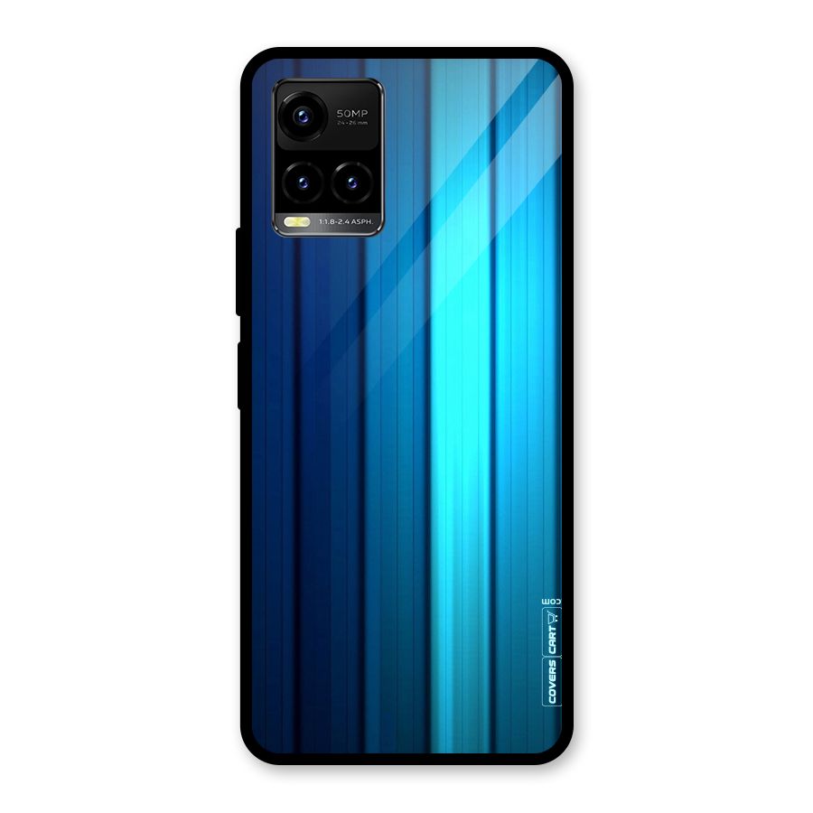 Blue Hues Glass Back Case for Vivo Y21A