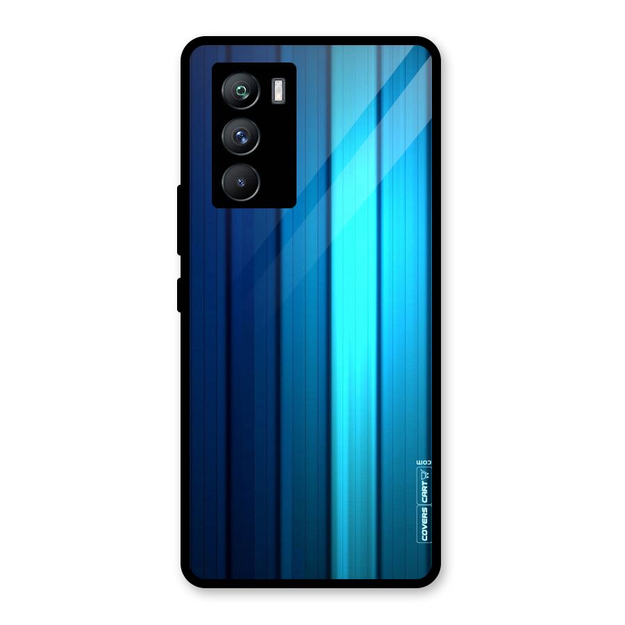 Blue Hues Glass Back Case for Vivo iQOO 9 SE