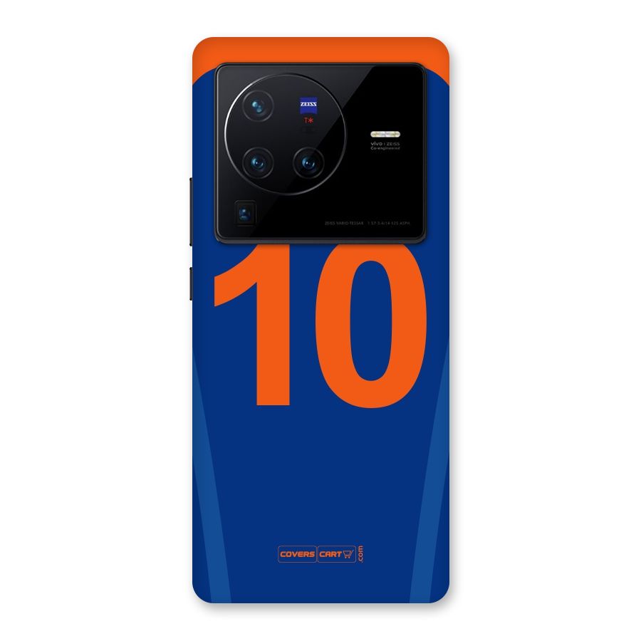 Blue Jersey Back Case for Vivo X80 Pro