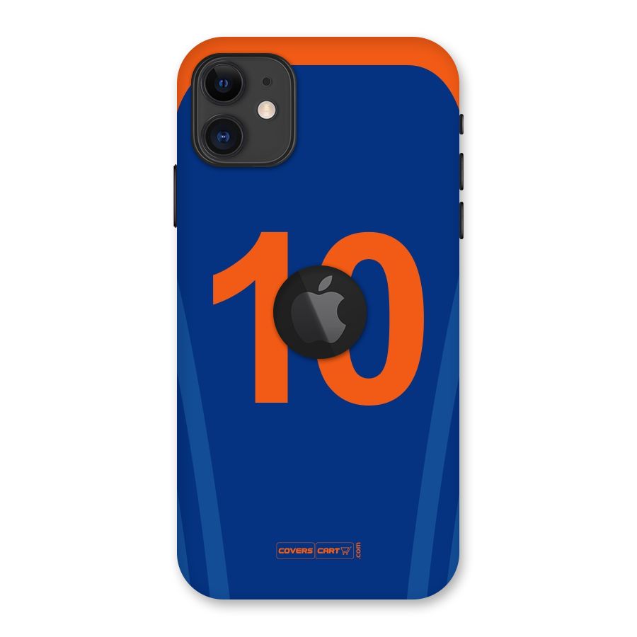 Blue Jersey Back Case for iPhone 11 Logo Cut