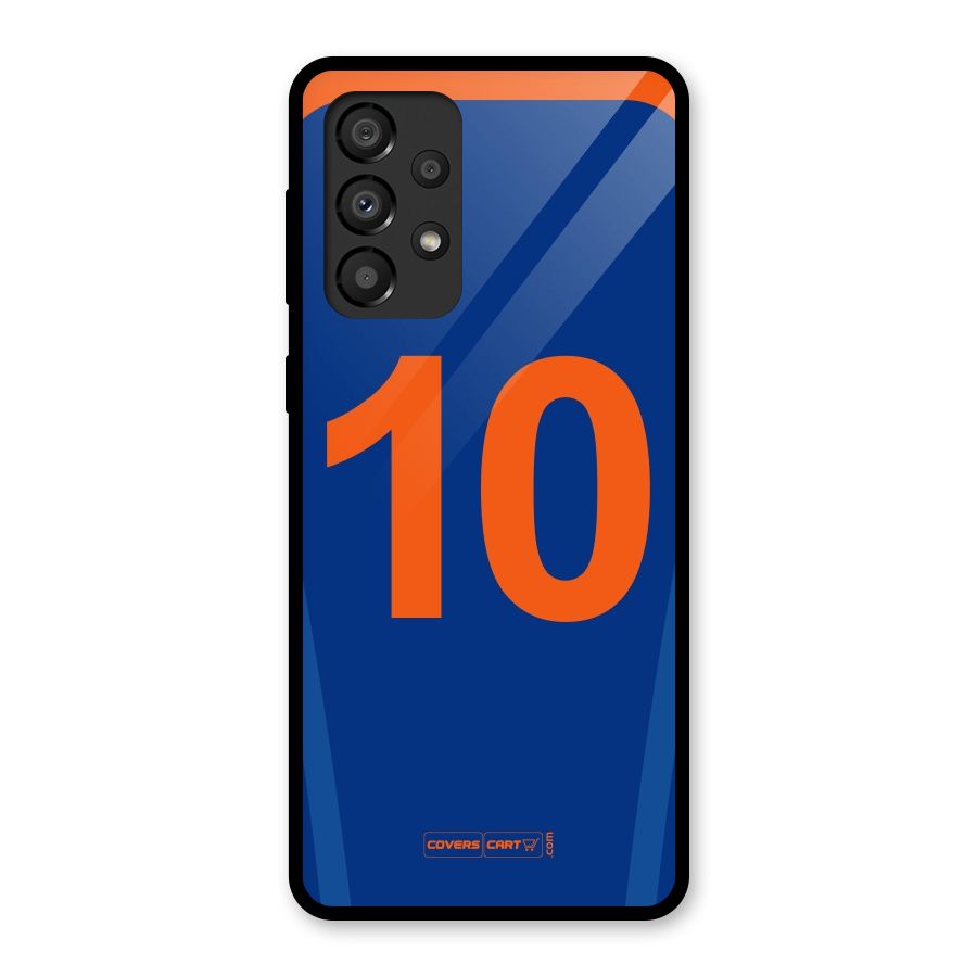 Blue Jersey Glass Back Case for Galaxy A33 5G