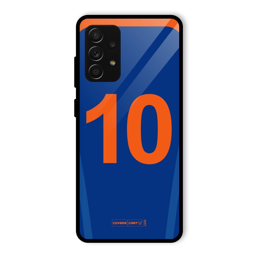 Blue Jersey Glass Back Case for Galaxy A53 5G